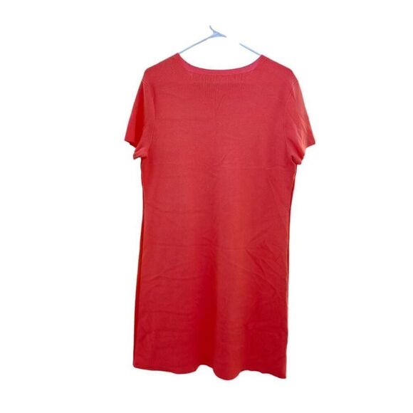 New York & company Orange short sleeve shift dress size large - Picture 2 of 5